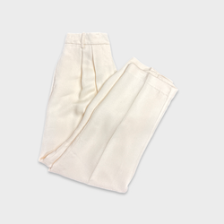 CO Women's ecru viscose trousers