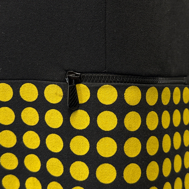 Bottega Veneta Black and Yellow Polka Dot Dress