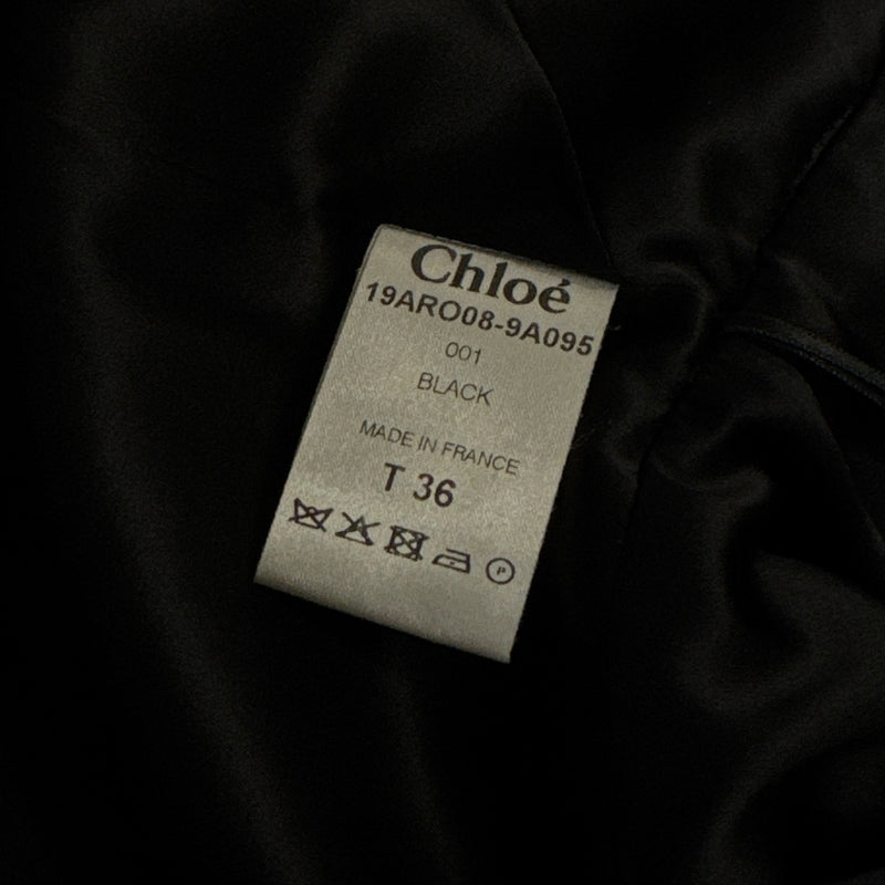 Chloe Charcoal Metallic Dress With a Bow