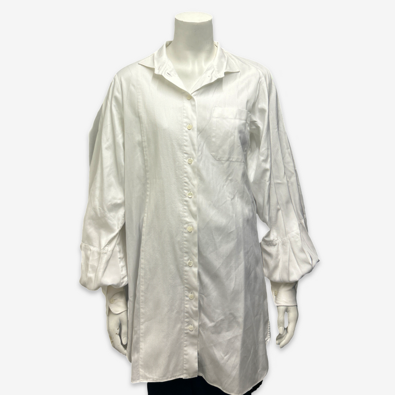 Burberry Women's White Cotton Shirt Tunic