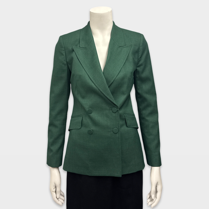 Gabriela Hearst Women's Stephanie double-breasted wool, silk and linen-blend blazer