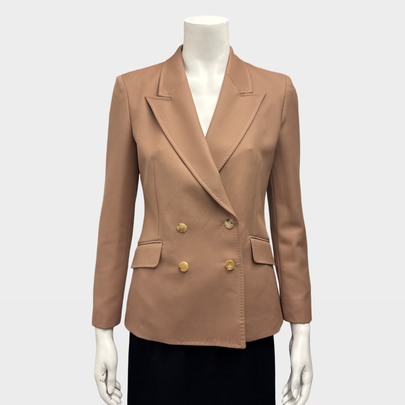 Gabriela Hearst Women's Beige Stephanie double-breasted Wool Blazer