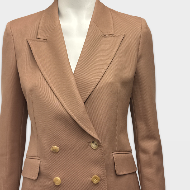 Gabriela Hearst Women's Beige Stephanie double-breasted Wool Blazer