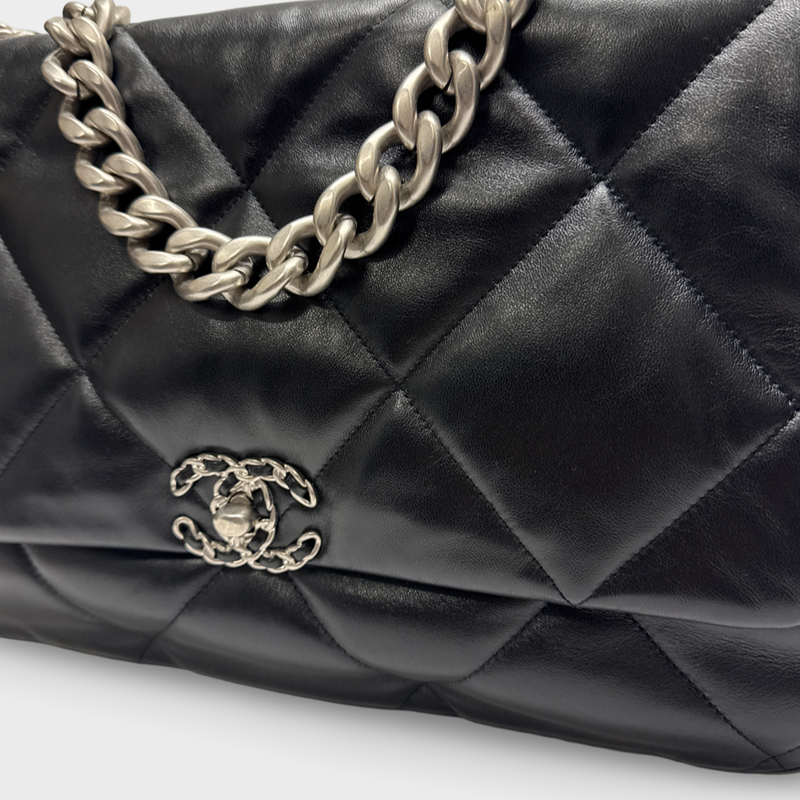 Chanel 19 Lambskin Quilted Large Flap bag