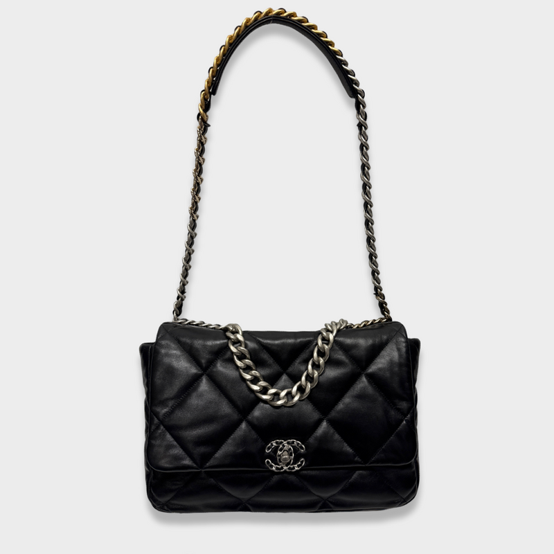 Chanel 19 Lambskin Quilted Large Flap bag