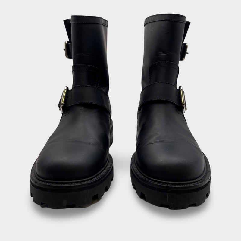 Jimmy Choo Youth II Black Biker Boots