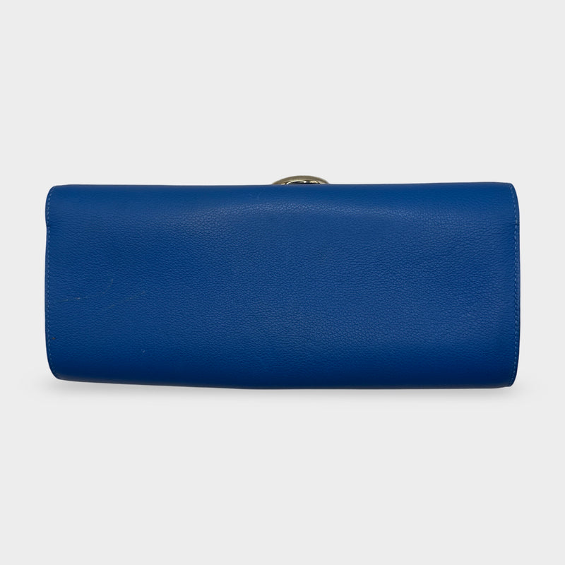 Hermès Egee Blue Evercolor Clutch