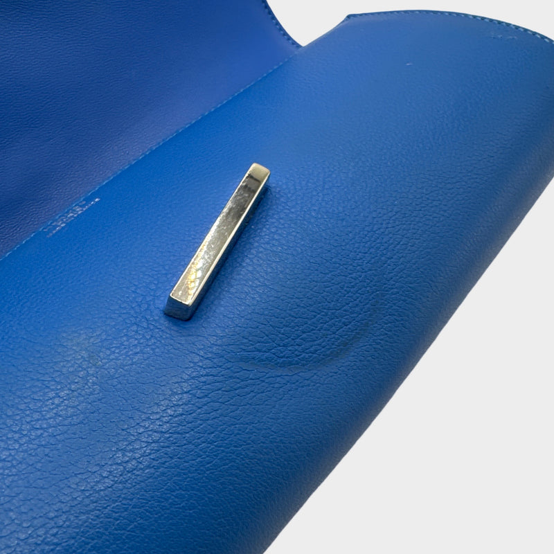 Hermès Egee Blue Evercolor Clutch