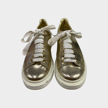 Gold metallic sale sneakers womens