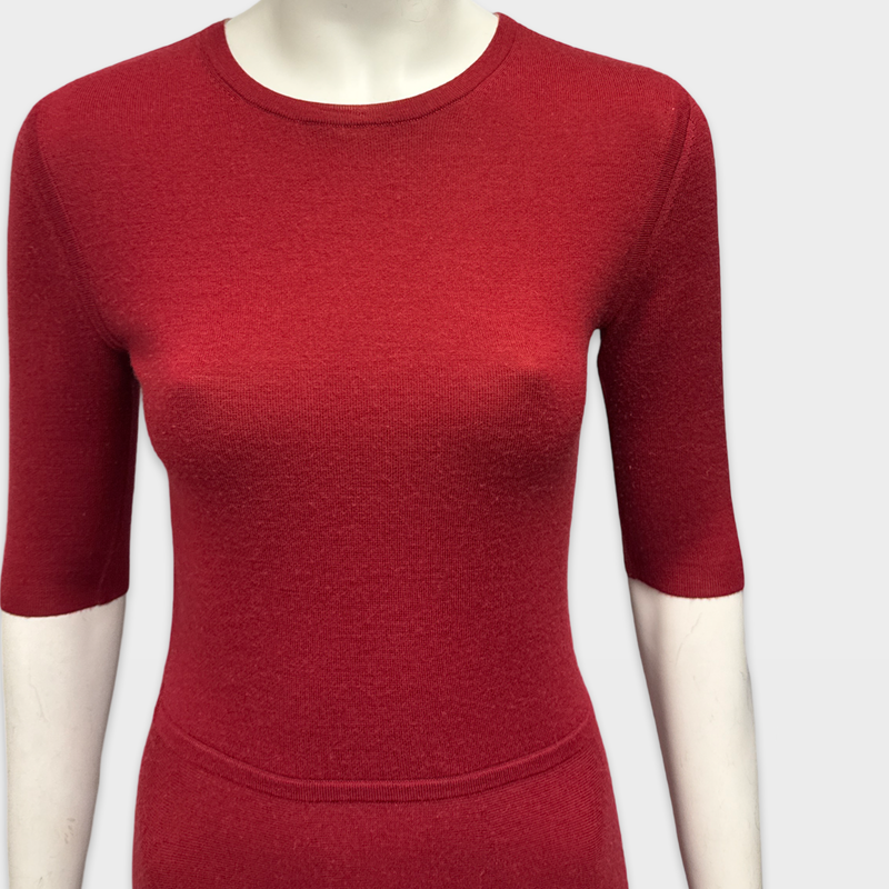 Gabriela Hearst Red Wool Dress