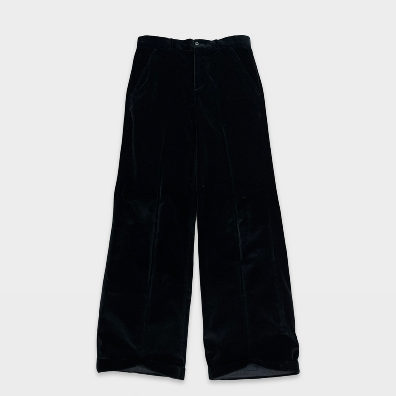 Our Legacy Men's Black velvet trousers