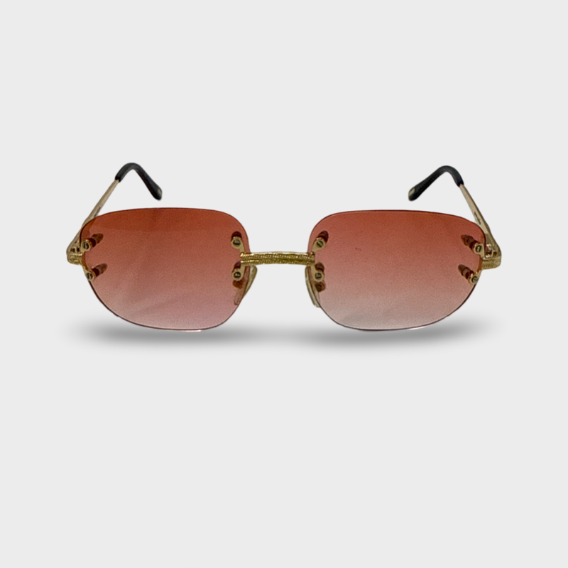 Unsigned Men's Pink and gold Sunglasses