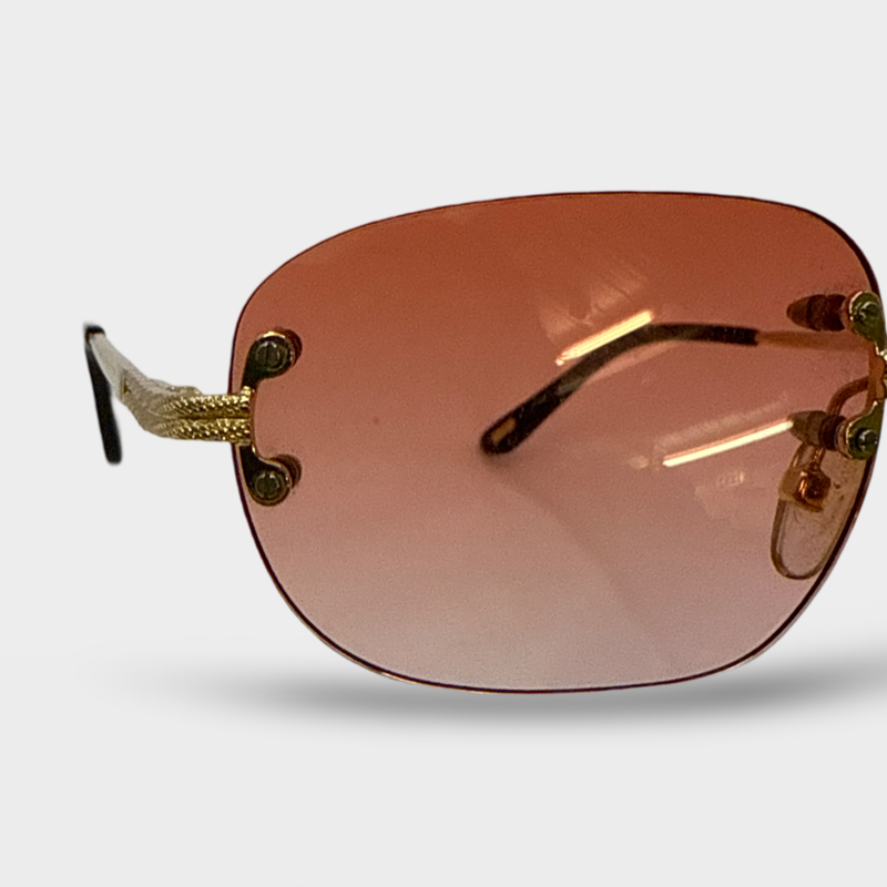 Unsigned Men's Pink and gold Sunglasses