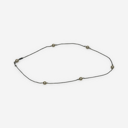 Céline Women's Silver Necklace With Pearls