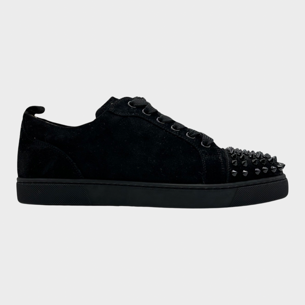 Black suede louboutins hotsell