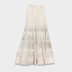 Gabriela Hearst ecru wool skirt