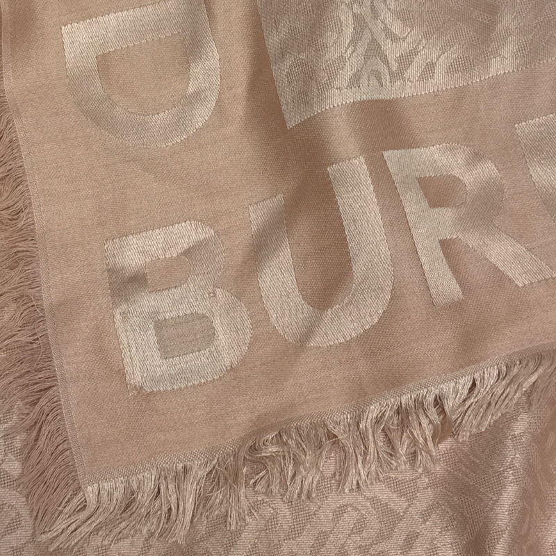 Burberry Women's nude silk and wool Scarf