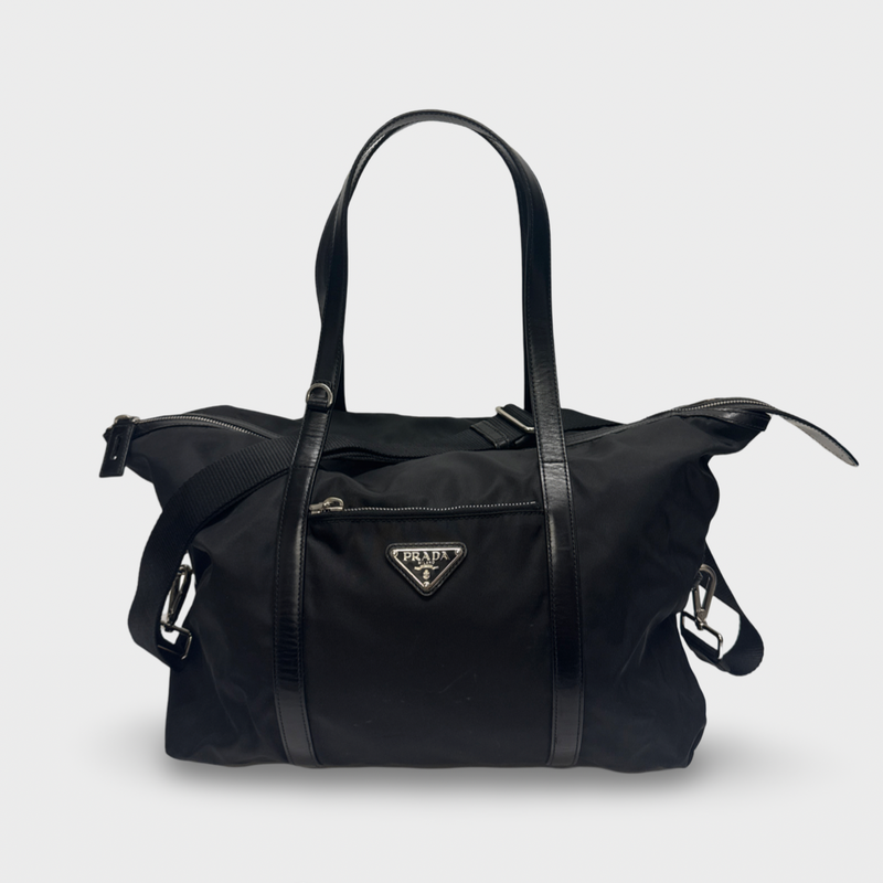 Prada Men's Re-nylon Black Tote Bag