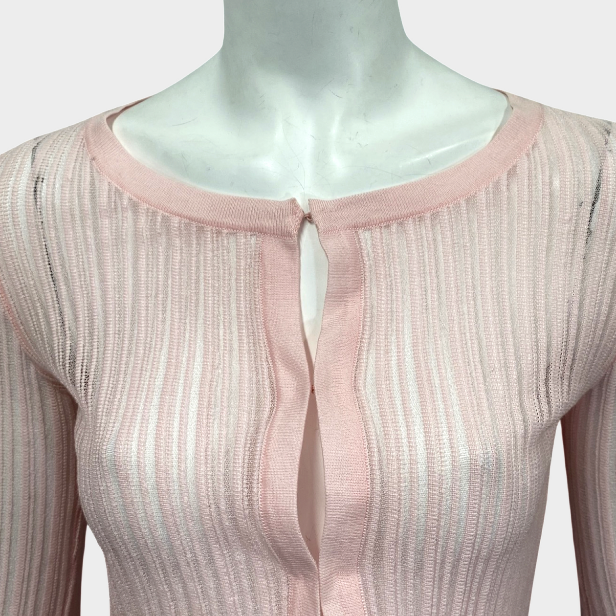 Light pink sheer on sale cardigan