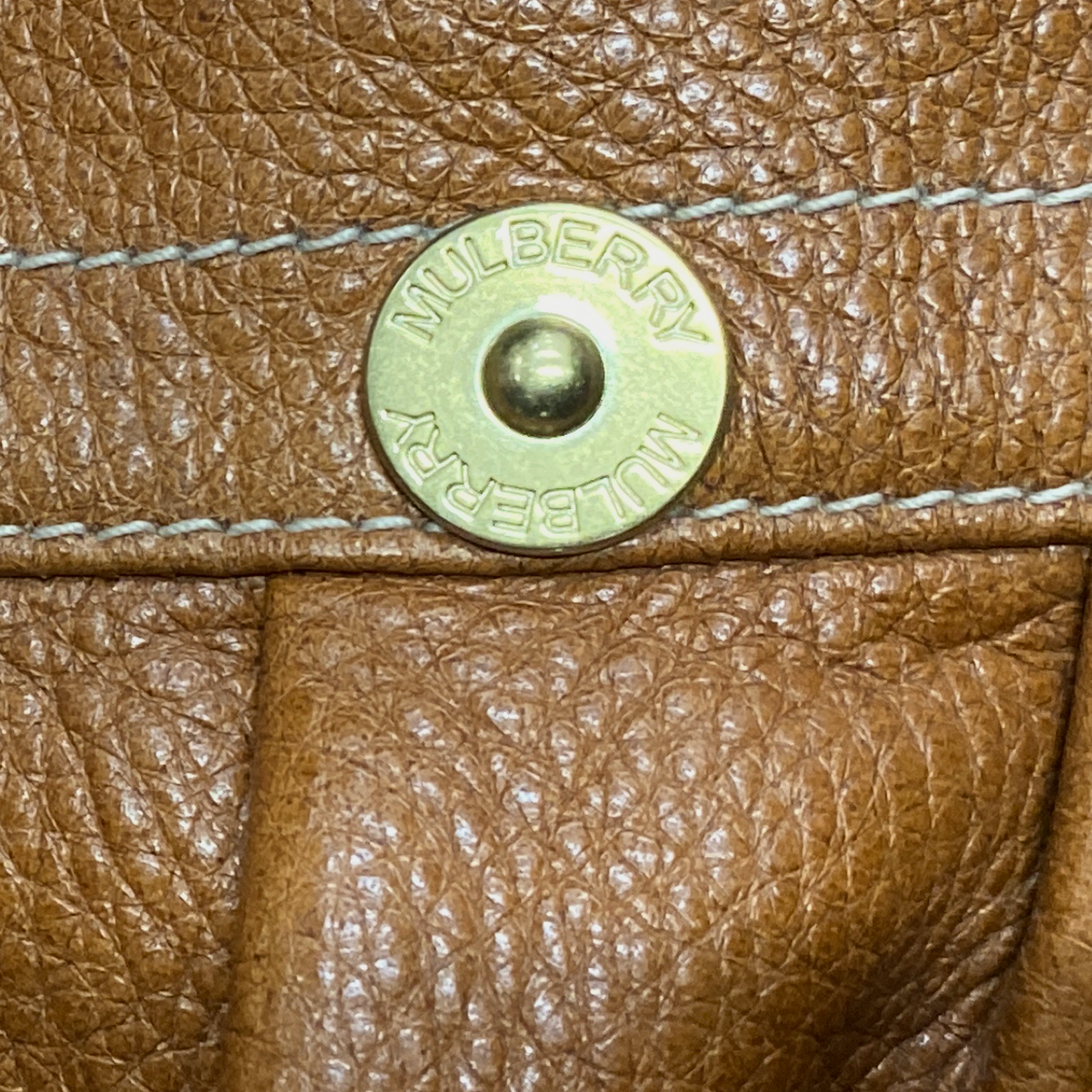 Mulberry apricot ostrich and classic calf leather mix small del rey  shoulder bag - Labels Most Wanted