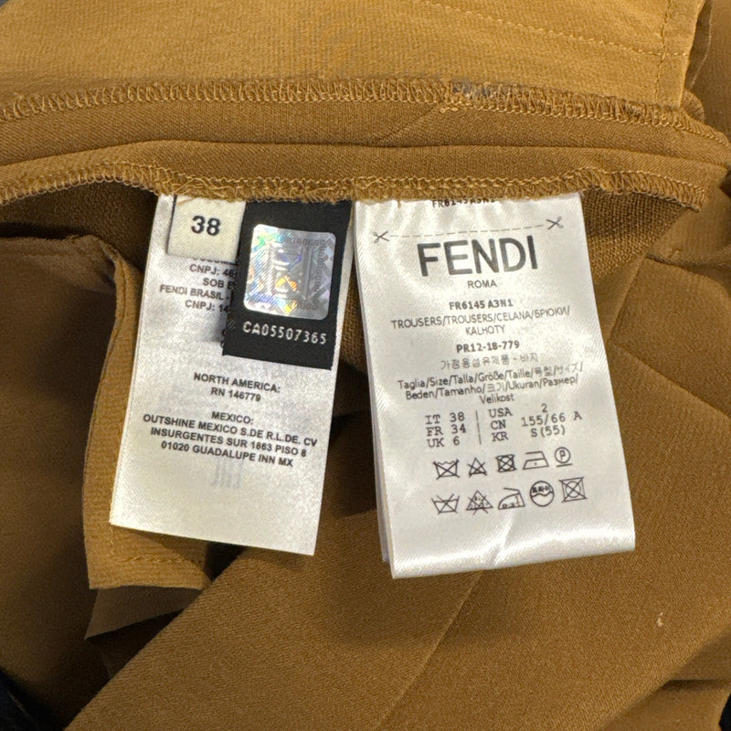 Fendi Women's Camel Trousers