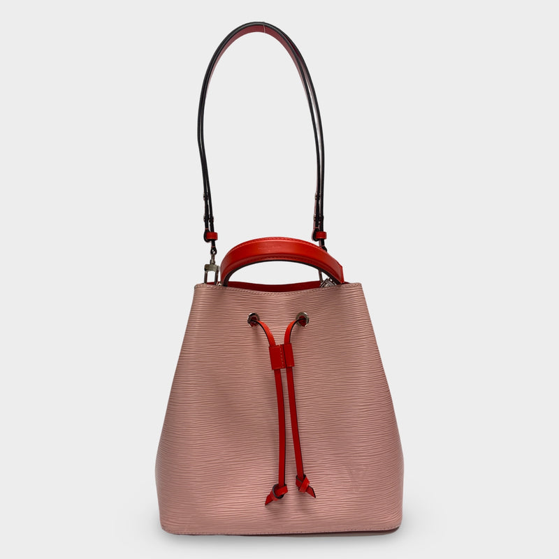 Louis Vuitton Noé Noe Epi leather Rose Valerine Bucket Bag