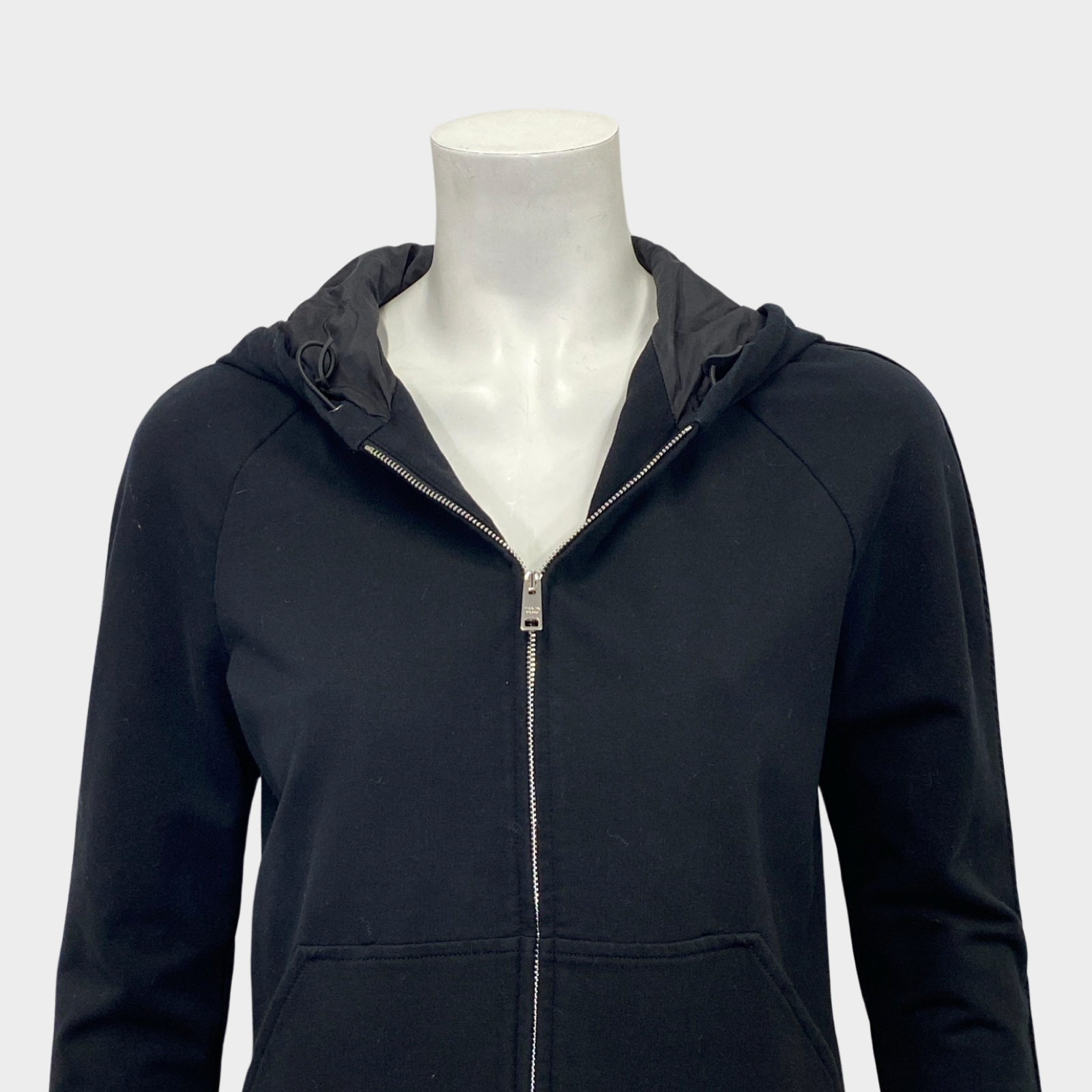 Crop zipper hoodie jacket - Black - Nachke Dance fashion