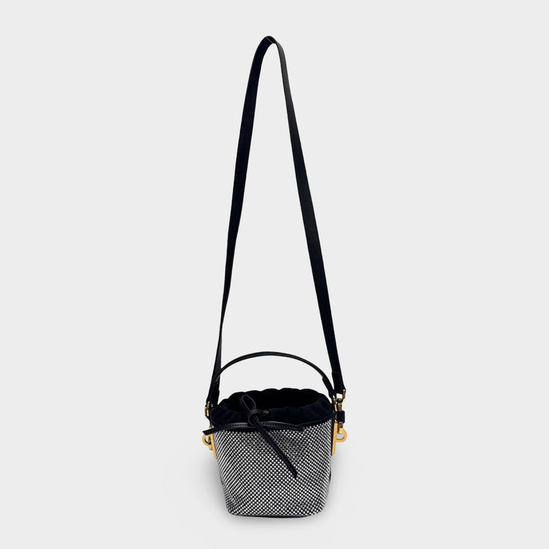 Alexandre Vauthier Strass Crystal Top Handle Bucket Bag