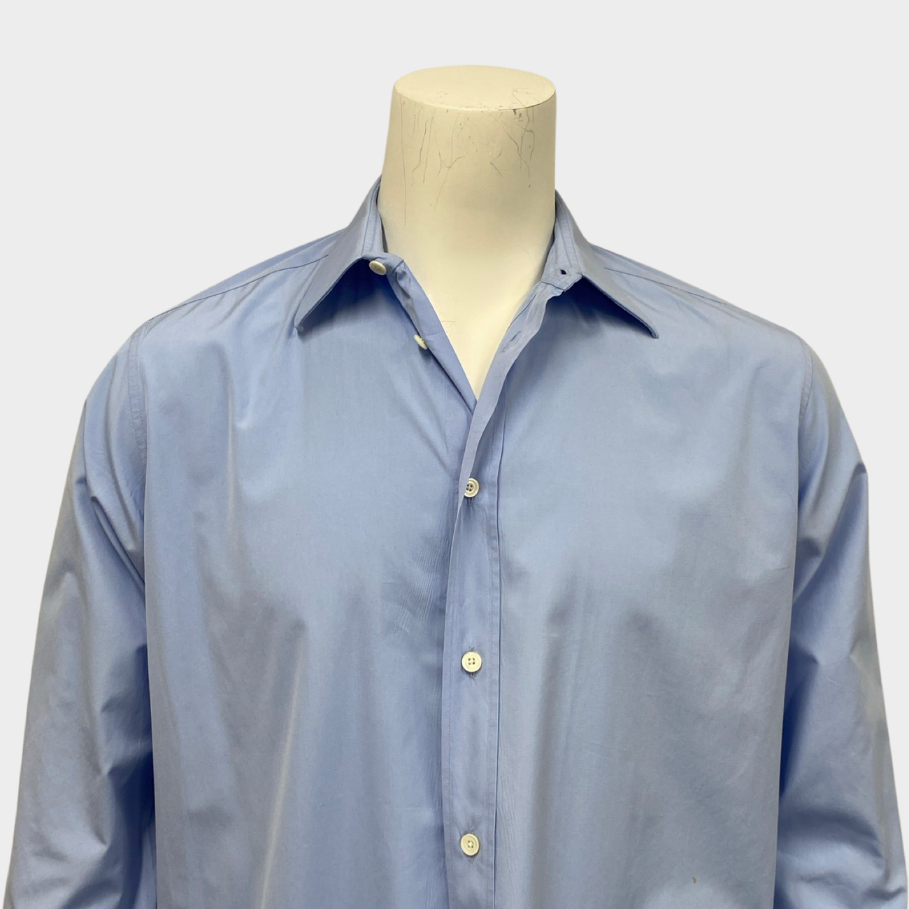 Hermes men's blue cotton shirt – Loop Generation