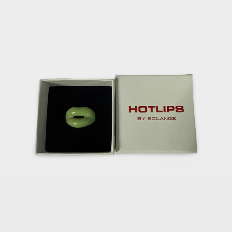 HotLips by Solange Women's Green Silver Ring