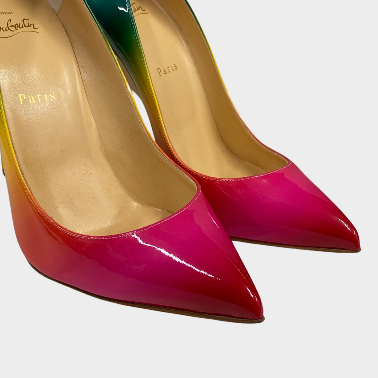 Louboutin rainbow hot sale pigalle