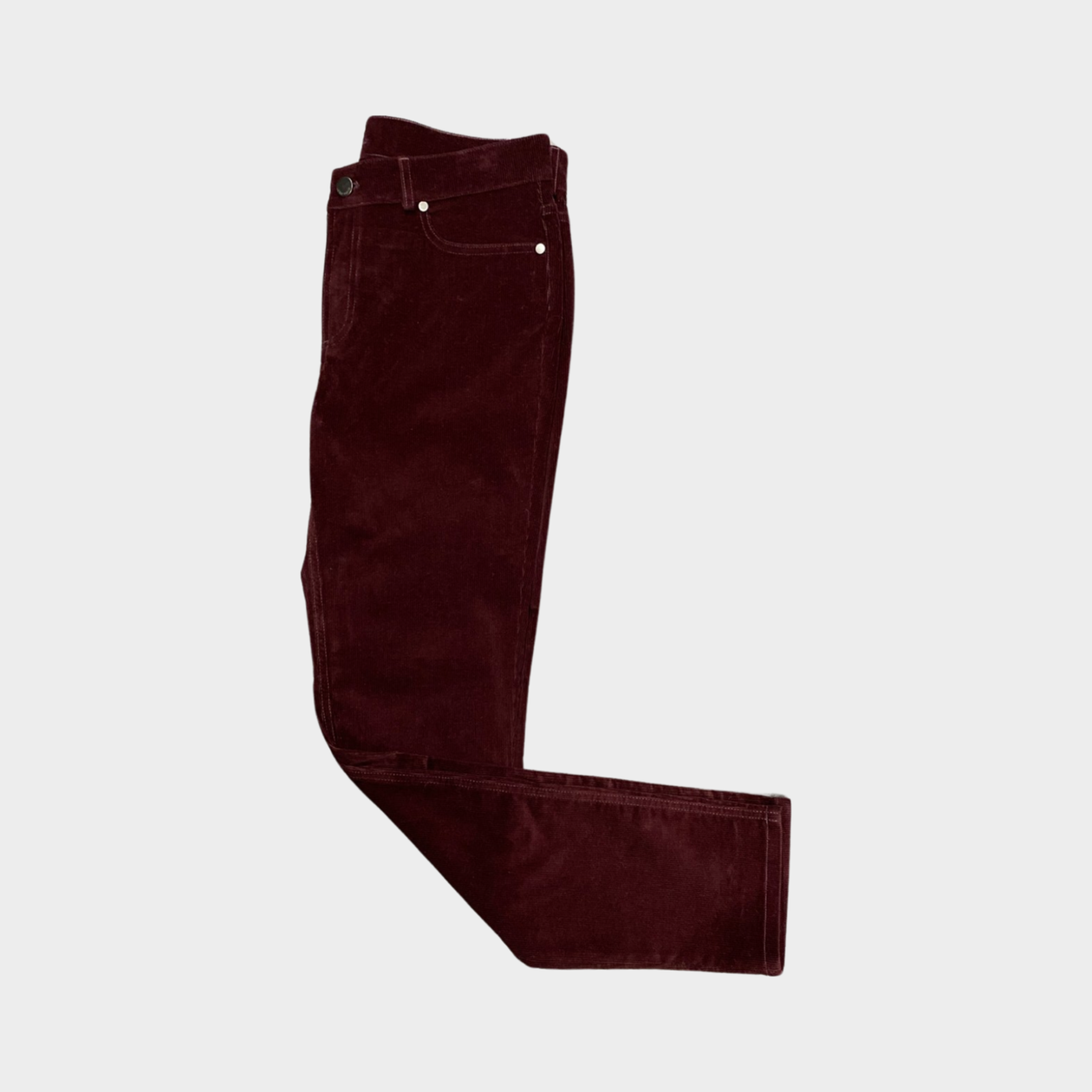 EUC LORO PIANA Burgundy Red deals Cotton Corduroy 5-Pocket Straight Pants 32×30