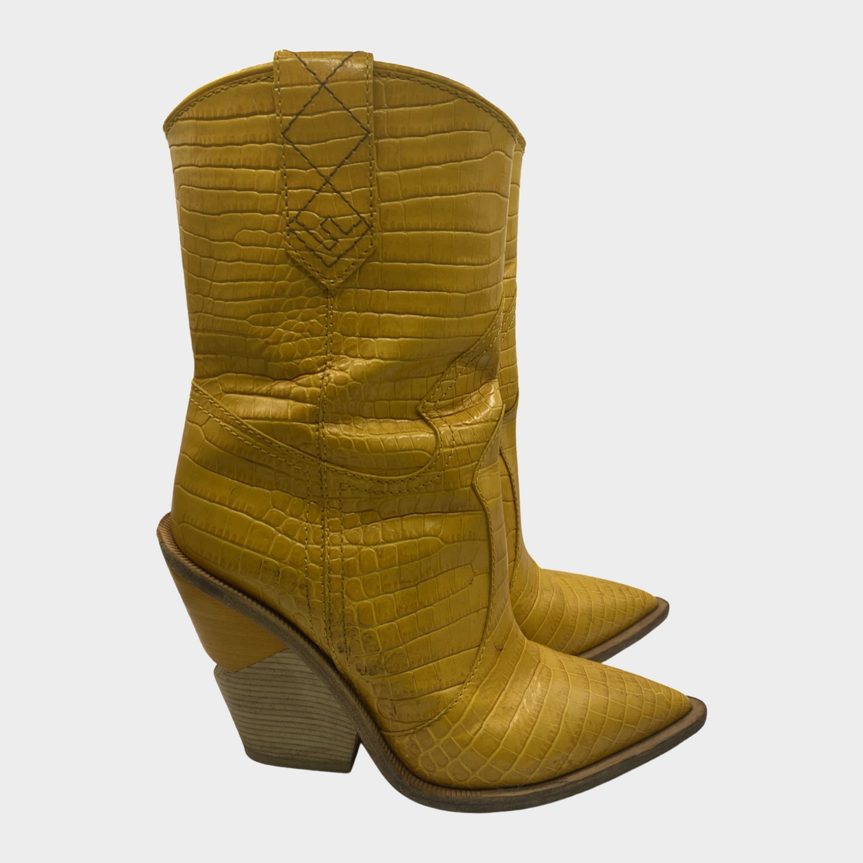 Fendi boots yellow online