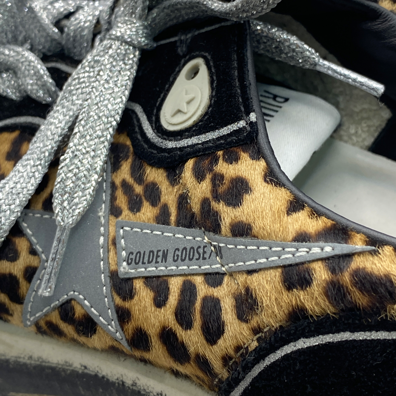 golden goose running leopard