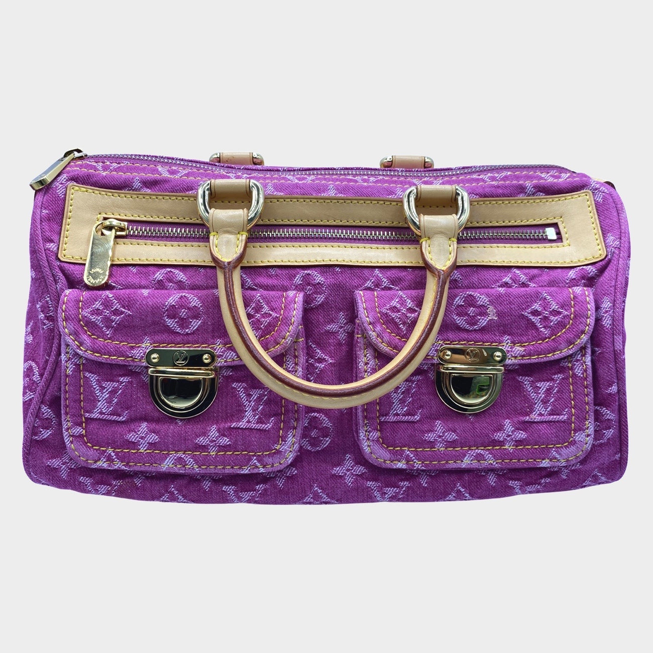 Louis Vuitton Slightly Pink Denim Handbag