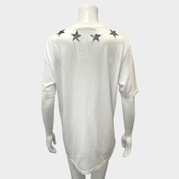 givenchy white star t shirt