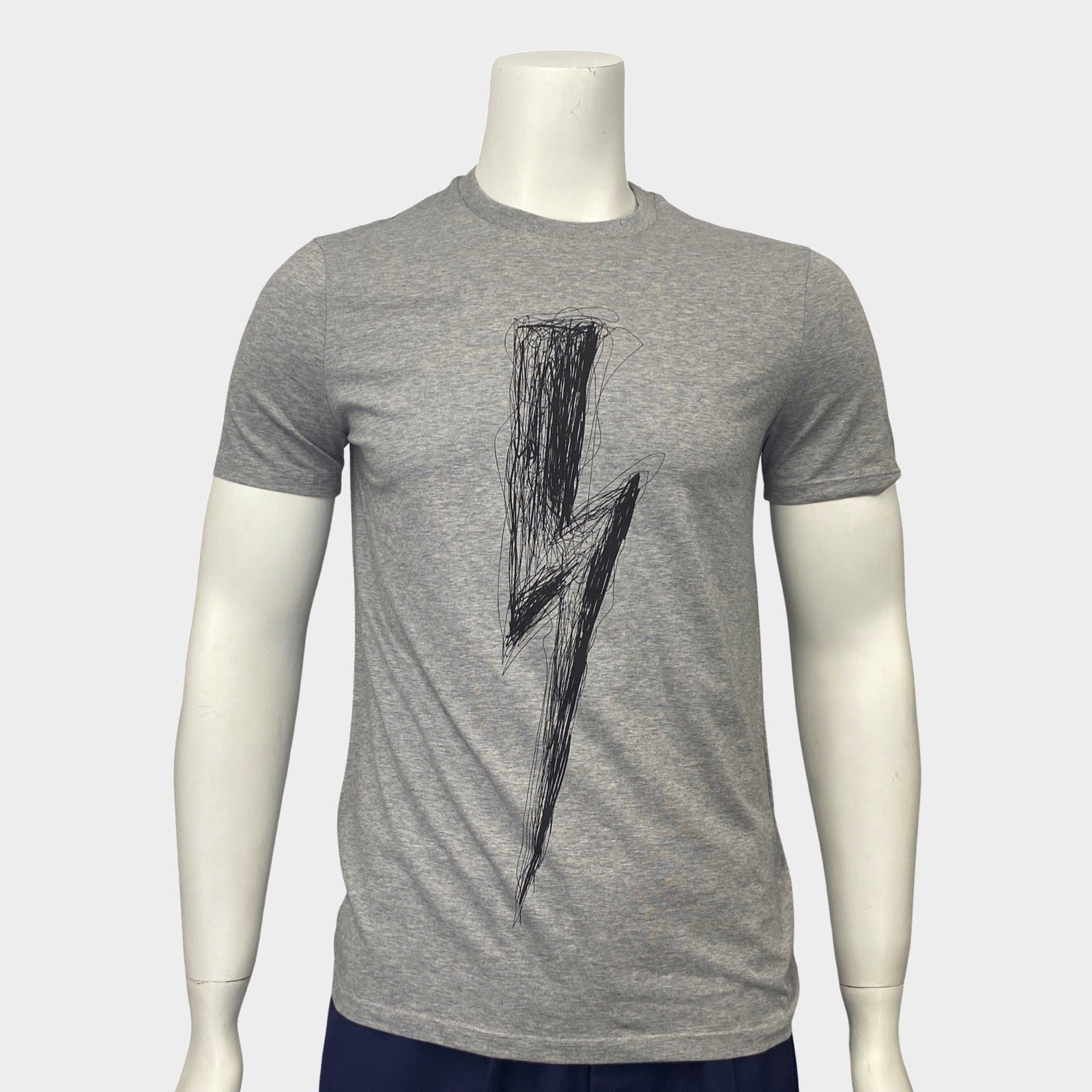 Neil barrett lightning bolt best sale t shirt