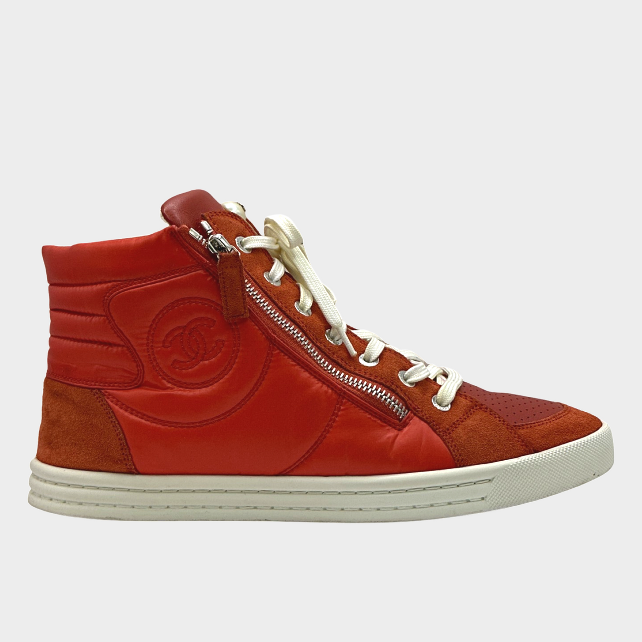 Chanel mens shop high top sneakers