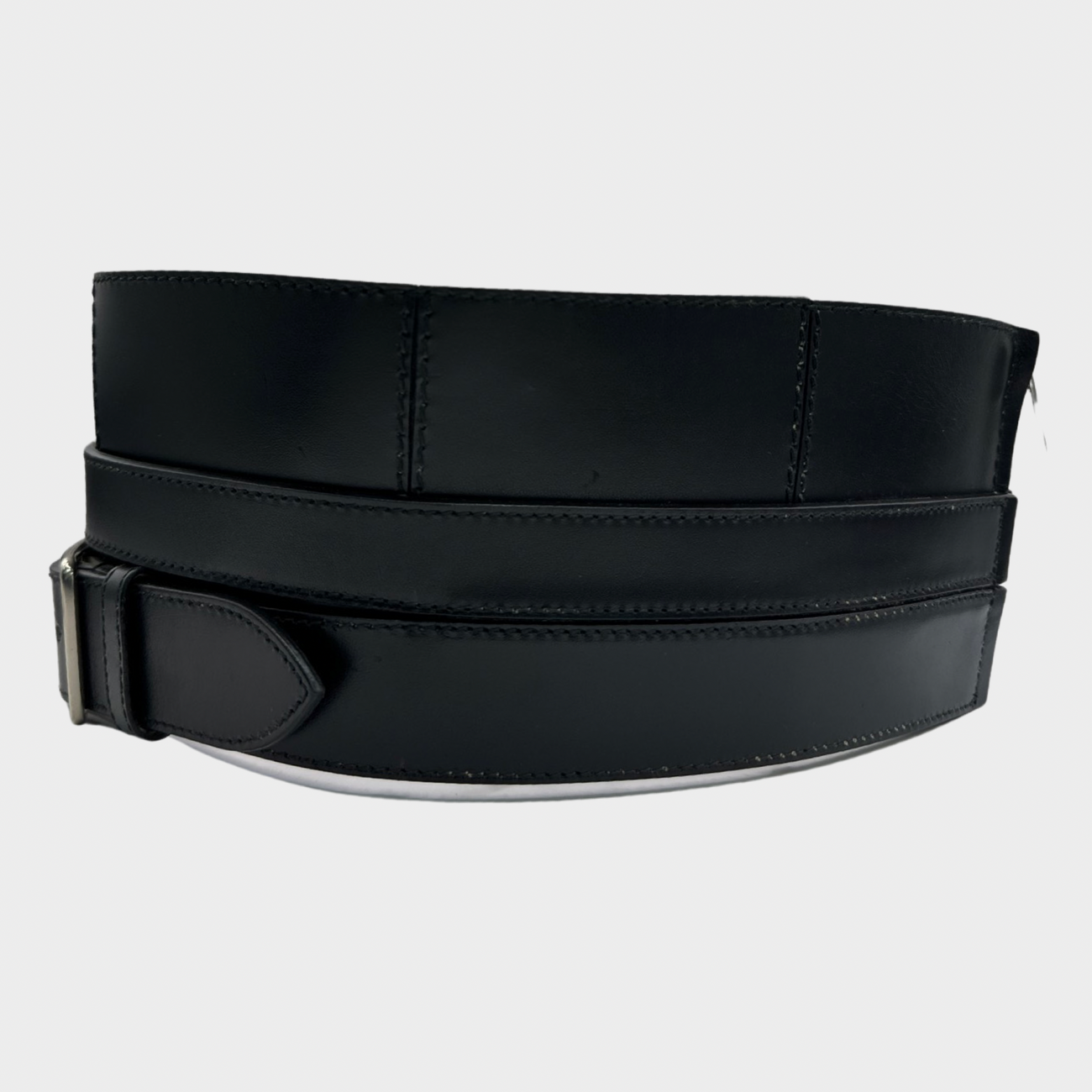Leather corset belt in black - Alexander Mc Queen