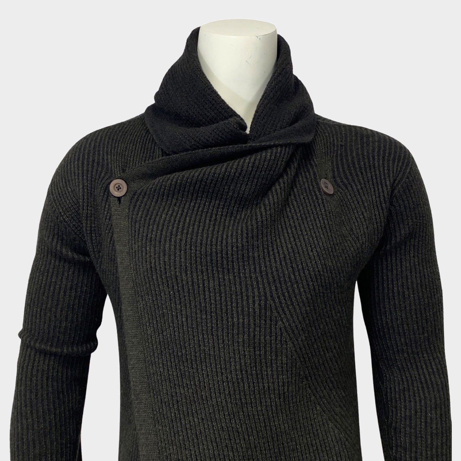 Mens on sale asymmetrical cardigan