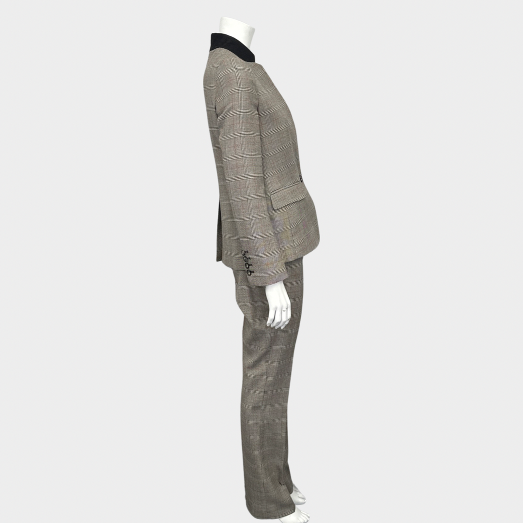 grey slinky w/ stripes inner blazer & pants set *pre-order* – STYLEGAL
