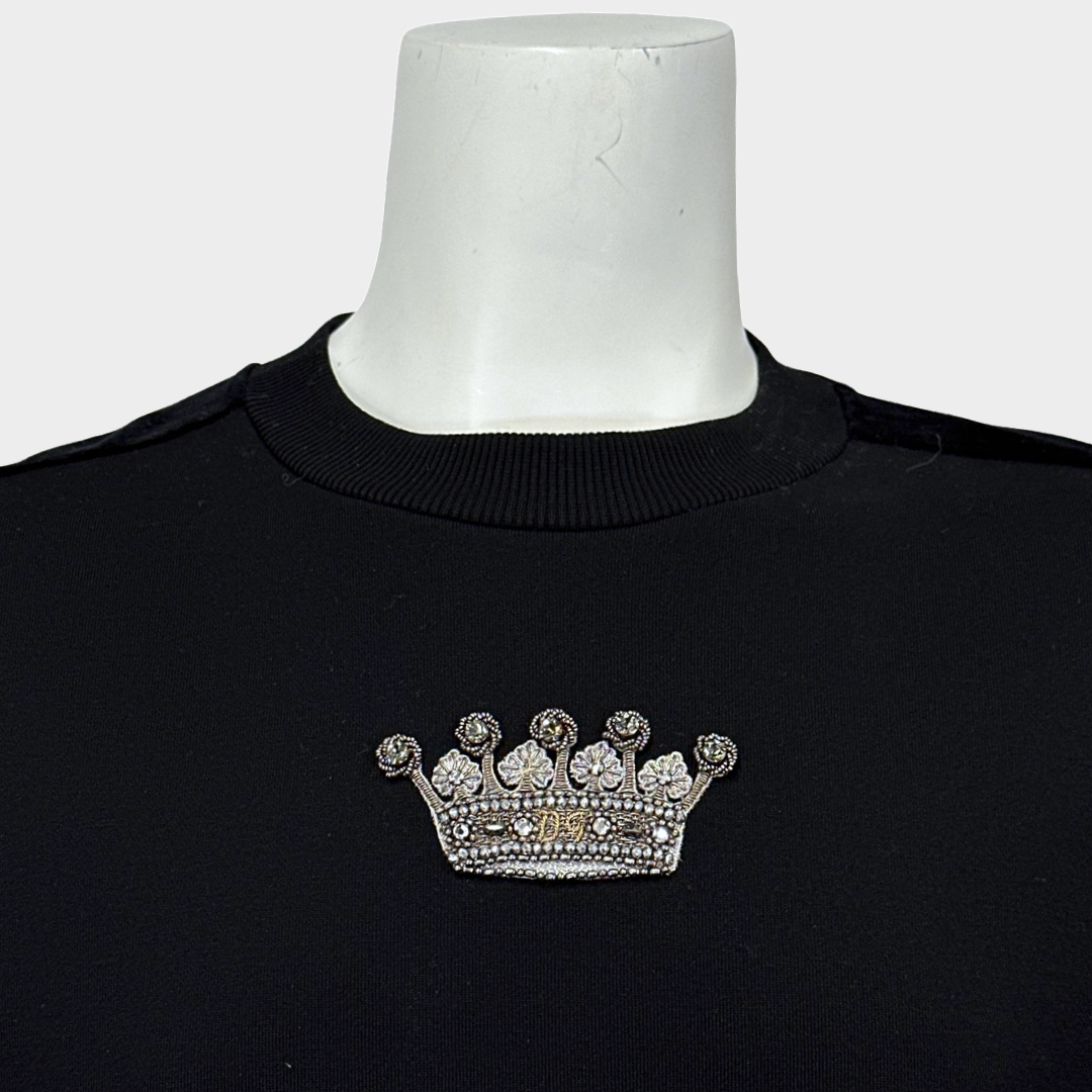 dolce and gabbana crown sweatshirt