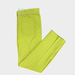 Hermes men's apple green cotton trousers