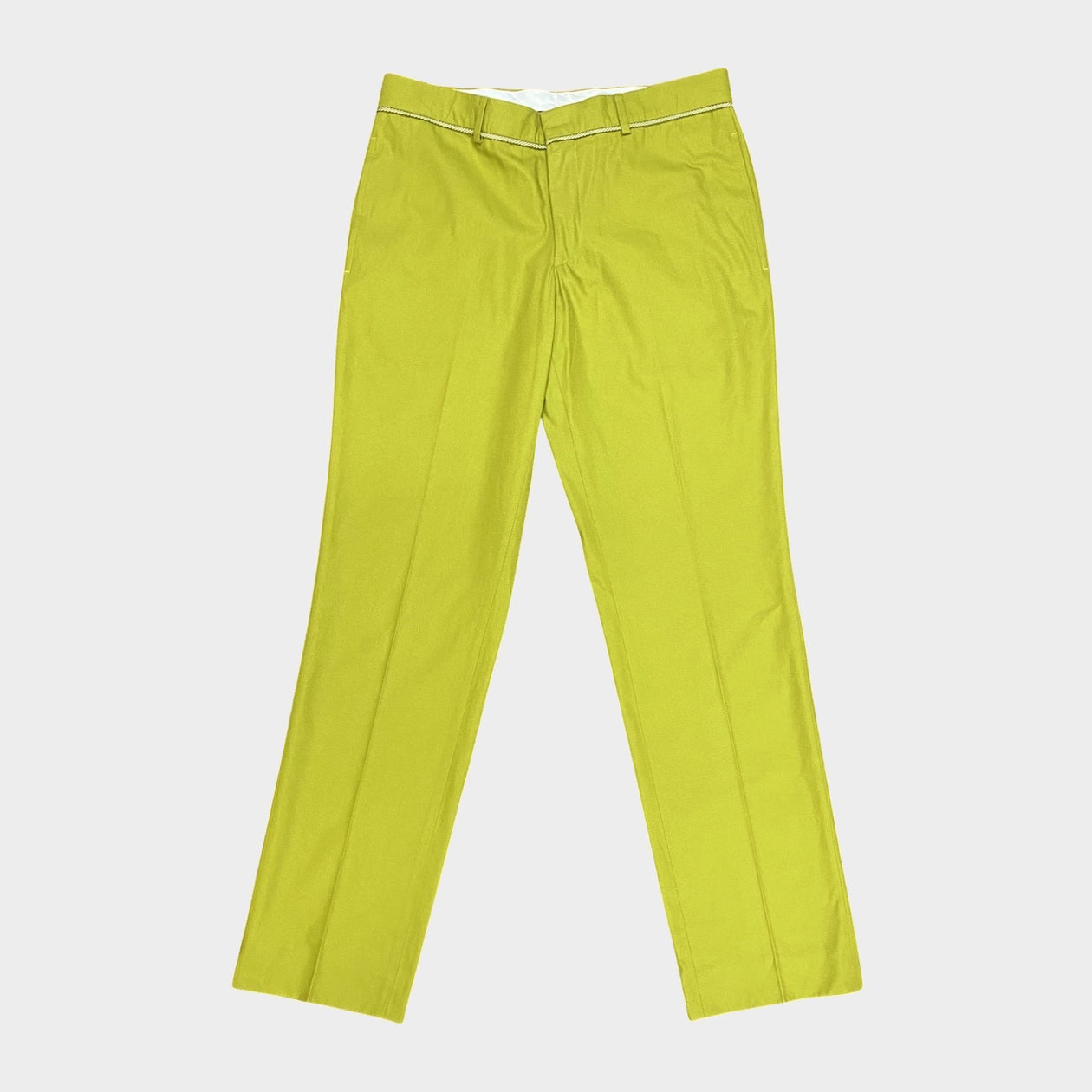 Hermes men's apple green cotton trousers – Loop Generation