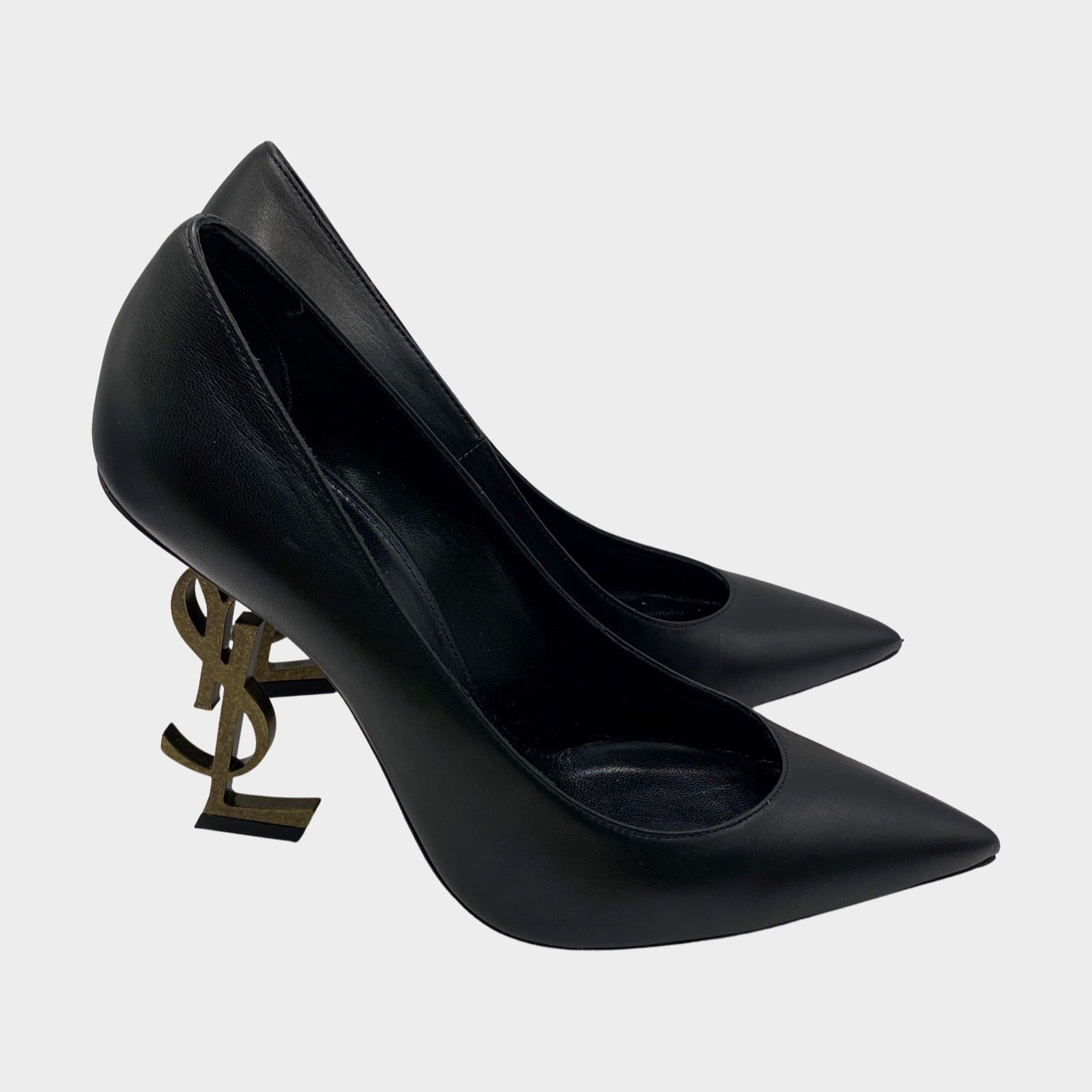 Ysl on sale logo pumps