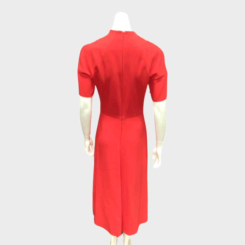 Victoria Beckham red mid length dress