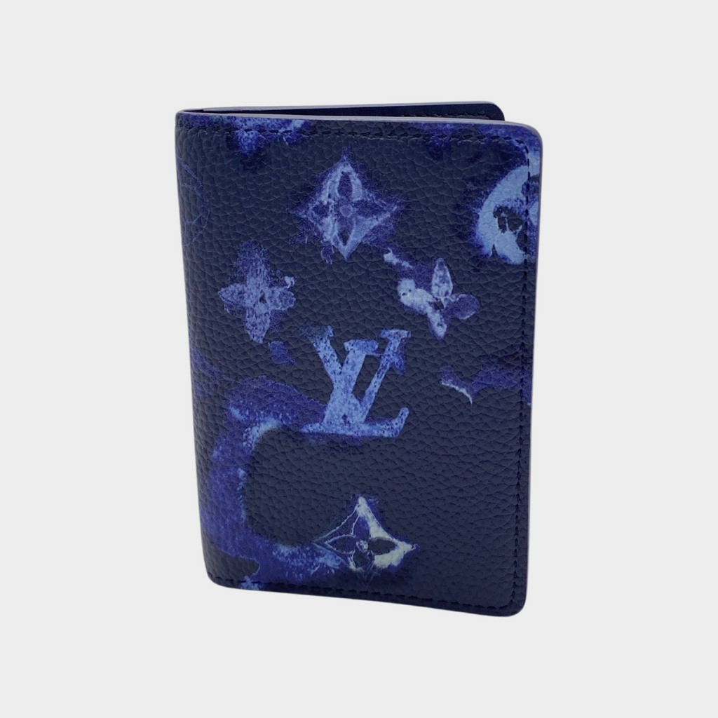 Louis Vuitton - Authenticated Wallet - Leather Blue For Woman, Never Worn