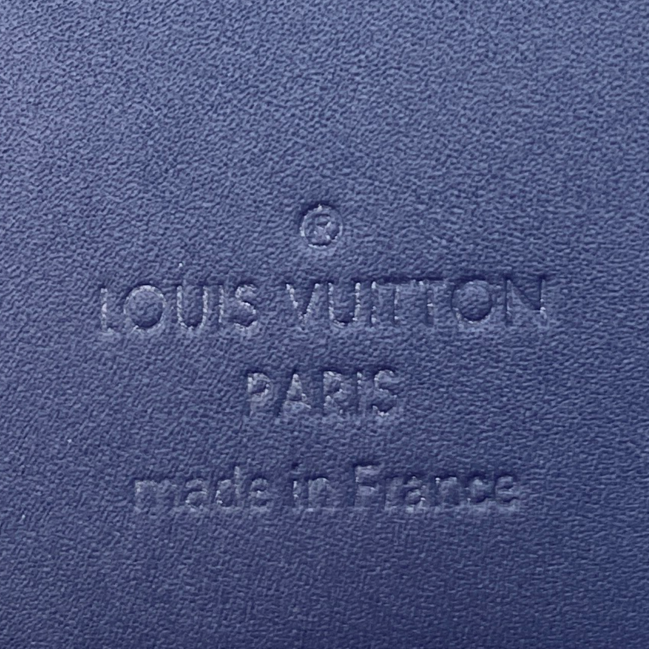 Louis Vuitton watercolour ink blue monogram logo organiser wallet