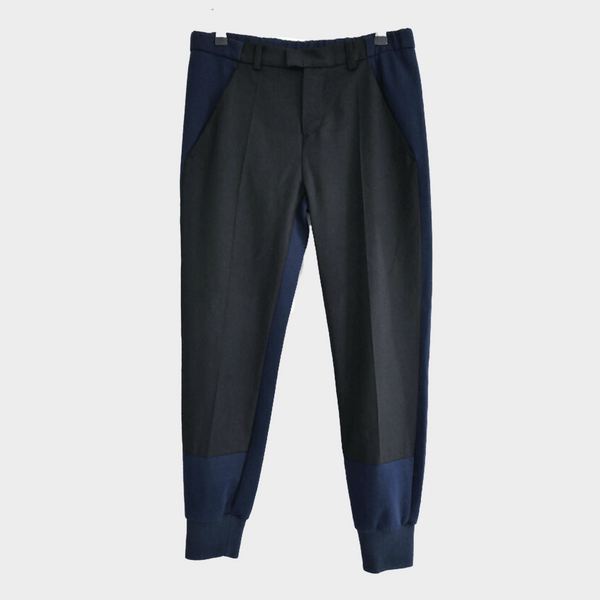 Margiela MM6 women's Black and Navy Trousers