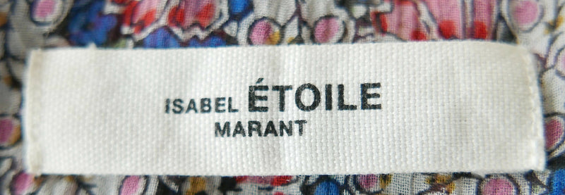 Isabel Marant Etoile women's multicoloured printed silk blouse